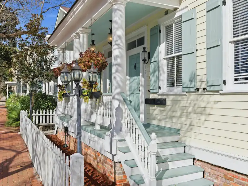 Suite 316A exterior on East Park Avenue — Victorian District Airbnb Savannah Georgia